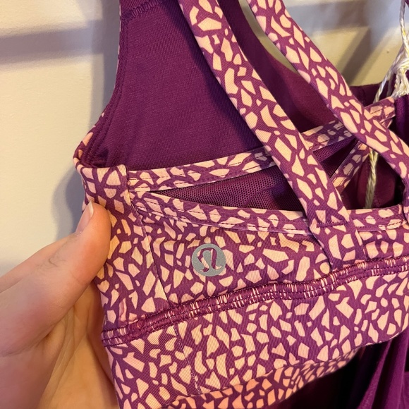 Lululemon Nouveau Limits Strap Back Tank Size 4 Plum - Picture 7 of 9